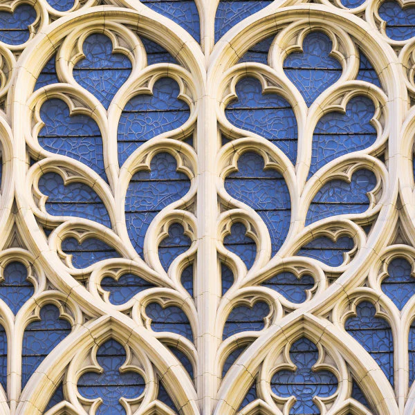 The ‘Heart of Yorkshire’ part of York Minster’s Great West Window 
(used with permission from Azendi)